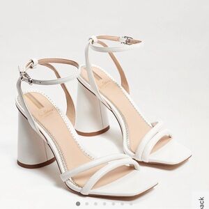 White Sam Edelman Heels
